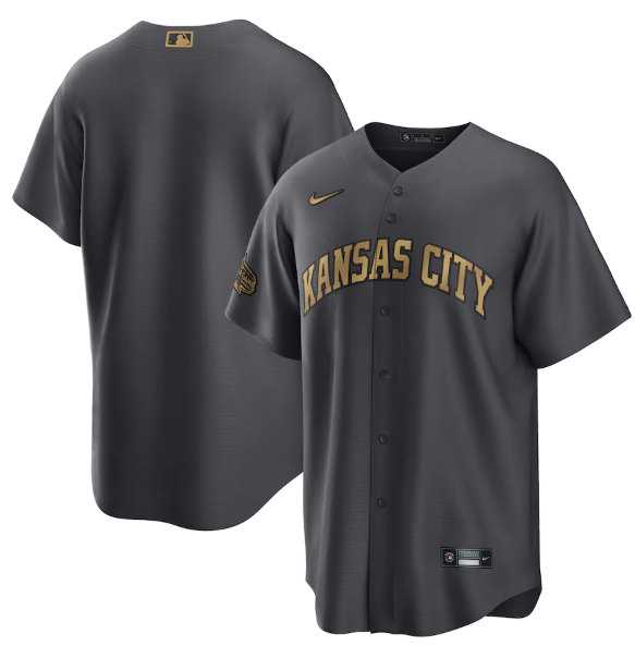 Kansas City Royals Blank Charcoal 2022 All-Star Cool Base Stitched Baseball Jersey,We sell and wholesale Kansas City Royals Blank Charcoal 2022 All-Star Cool Base Stitched Baseball Jersey on line form chian!
